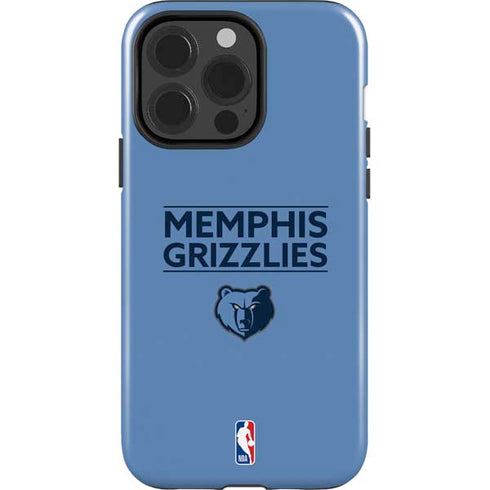 NBA Memphis Grizzlies Standard - Light Blue iPhone 15 Pro Impact Case